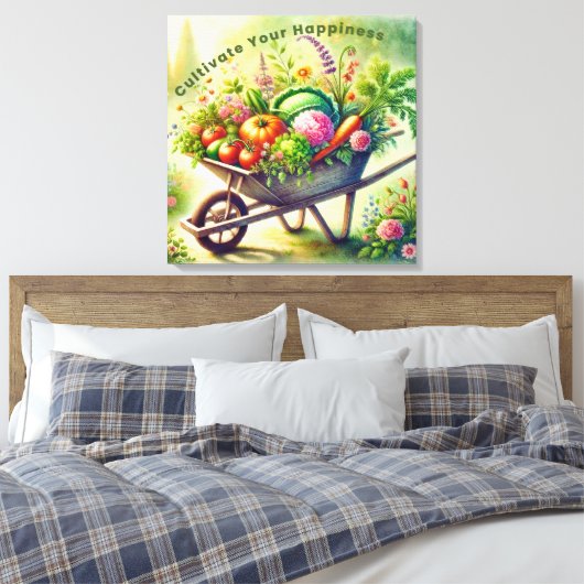 Ihr Glück fördern Leinwanddruck (Insitu (Schlafzimmer))