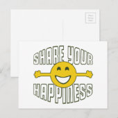 Ihr Glück teilen Postkarte (Vorne/Hinten)