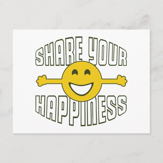 Ihr Glück teilen Postkarte (Vorderseite)