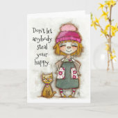 Ihr Glückwunsch - Ermutigungskarte (innen leer) Karte (Gelbe Blume)