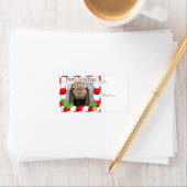 IHR GOAT FOTO Ziege Weihnachtsgeschenk-Tag Adressaufkleber (Insitu)