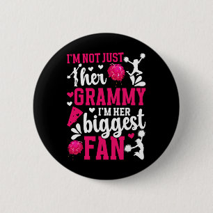 Ihr größter Fan jubelt Grammy einer Cheerleaderin Button