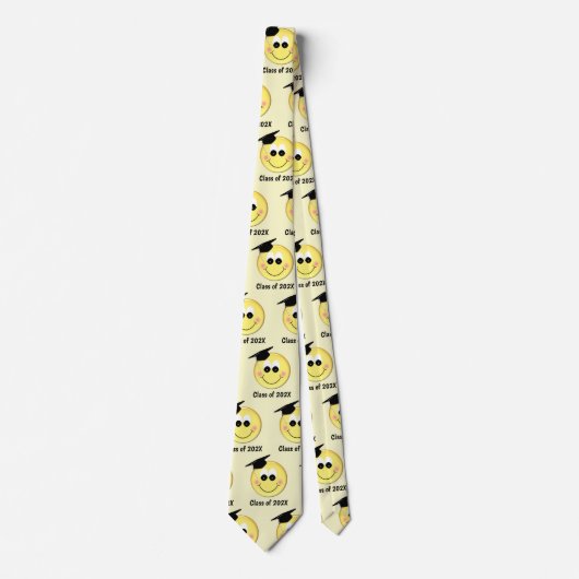 Ihr größtes Jahr glückliches Gesicht mit Graduieru Krawatte (Vorderseite)