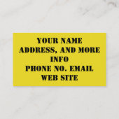 IHR GRUPPEN-NAME VISITENKARTE (Rückseite)