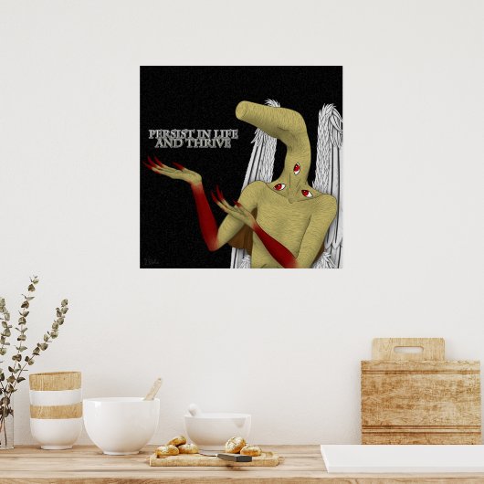 Ihr Guardian Angel gibt Worte der Ermutigung Poster (Küche)