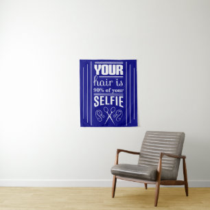 Ihr Haar ist 90% von Ihrem Selfie Wandteppich
