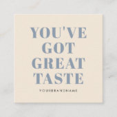 Ihr habt vielen Dank got Quadratische Visitenkarte (Vorderseite)