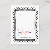 Ihr handgezeichneter Rahmen für Ihre Logokombinati Visitenkarte (Vorderseite)