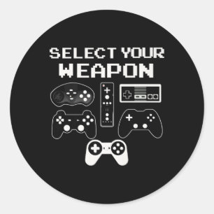 Ihr Handy-Video-Shirt-Controller-Geschenk P Runder Aufkleber