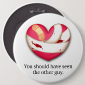 "Ihr hättet den anderen Typ sehen sollen" gebroche Button (Vorne & Hinten)