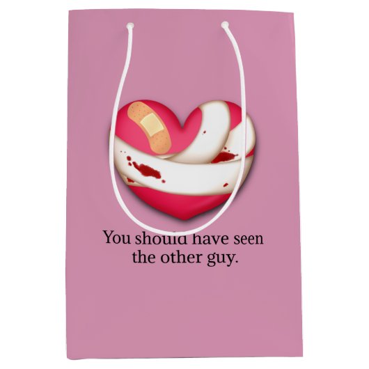 "Ihr hättet den anderen Typ sehen sollen" gebroche Mittlere Geschenktüte (Vorderseite)