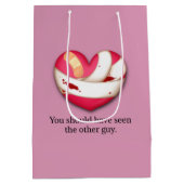 "Ihr hättet den anderen Typ sehen sollen" gebroche Mittlere Geschenktüte (Rückseite)