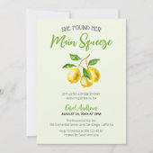 Ihr Haupt-Squeeeeze-Wasserfarben-Lemon-Brautparty Einladung (Vorderseite)