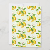 Ihr Haupt-Squeeeeze-Wasserfarben-Lemon-Brautparty Einladung (Rückseite)