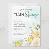 Ihr Haupt Squeez Floral Lemon Brautparty gefunden Einladung (Vorderseite)