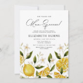 Ihr Haupt Squeeze Lemon Party Brautparty Einladung (Vorderseite)