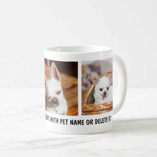Ihr Haustier chihuahua benutzerdefinierte Fotos sa Kaffeetasse (VorderseiteRechts)