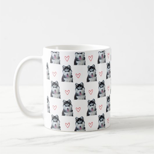 Ihr Haustier Foto Hund Katze Custom Funny Herz Kaffeetasse (Links)