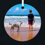 Ihr Haustier Foto Personalisierte Weihnachtsschmuc Ornament Aus Metall<br><div class="desc">Individuelle Weihnachtsschmuck - Ihr eigenes Design - Personalisierte Familie / Freunde oder Persönliches Geschenk - Fügen Sie Ihr Foto / oder Text - Umgestalten und verschieben oder entfernen und fügen Sie Elemente / Text mit Anpassungs-Tool ! Sie können dieses Design auf mehr als 1000 Zazzle-Produkte übertragen. Viel Glück - Seien...</div>