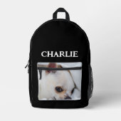 Ihr Haustier Hund Welpe benutzerdefinierte Foto ch Bedruckter Rucksack (Vorderseite)