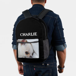 Ihr Haustier Hund Welpe benutzerdefinierte Foto ch Bedruckter Rucksack