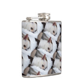 Ihr Haustier Hund Welpe benutzerdefinierte Foto ch Flachmann (Rechts)