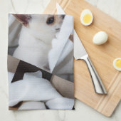 Ihr Haustier Hund Welpe benutzerdefinierte Foto ch Geschirrtuch (Viertel Falte)