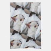 Ihr Haustier Hund Welpe benutzerdefinierte Foto ch Geschirrtuch (Vertikal)