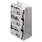 Ihr Haustier Hund Welpe benutzerdefinierte Foto ch Kleine Geschenktüte (Vorderseite Schrägansicht)