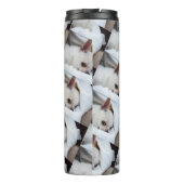 Ihr Haustier Hund Welpe benutzerdefinierte Foto ch Thermosbecher (Rückseite)