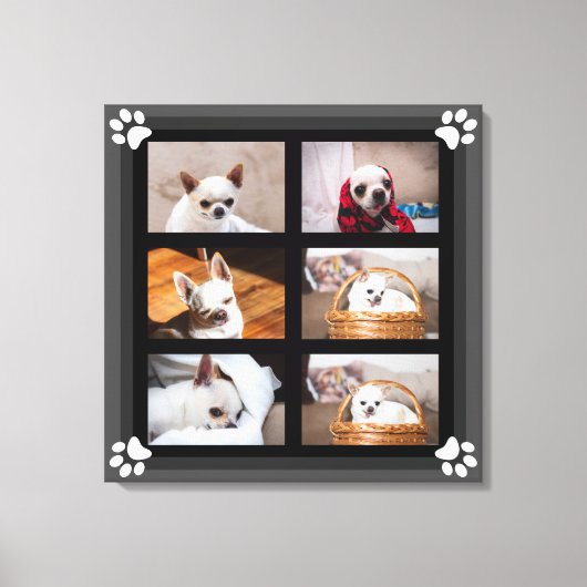 Ihr Haustier Hund Welpe benutzerdefinierte Foto Co Leinwanddruck (Vorderseite)