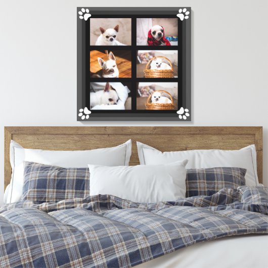 Ihr Haustier Hund Welpe benutzerdefinierte Foto Co Leinwanddruck (Insitu (Schlafzimmer))