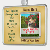 Ihr Haustier, Hundebilderrahmen-Verzierung Rahmen-Ornament Silber (Links)