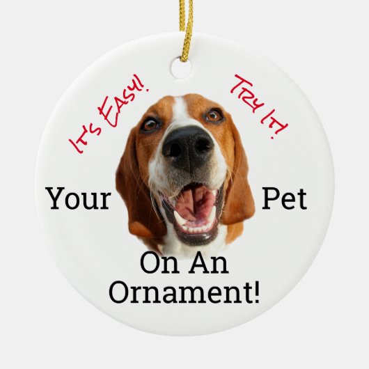 Ihr Haustier Keramik Ornament (Vorne)