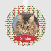 Ihr Haustier Weihnachtsschmuck Harlequin Ornament (Rückseite)