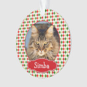 Ihr Haustier Weihnachtsschmuck Harlequin Ornament (Vorderseite)