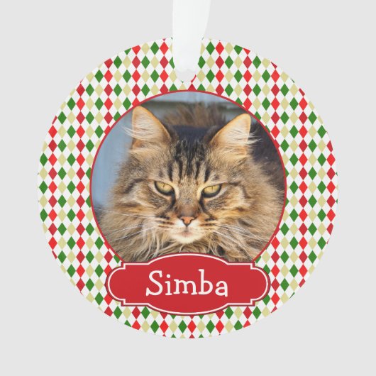 Ihr Haustier Weihnachtsschmuck Harlequin Ornament (Vorderseite)