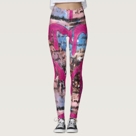 Ihr Herz gebend, Wings Mischmedium-Leggings Leggings