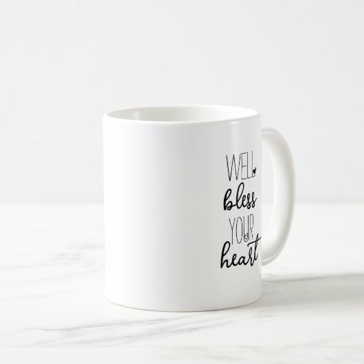 Ihr Herz gesegnen Kaffeetasse (VorderseiteRechts)