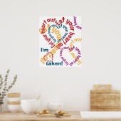 IHR HERZ-HERAUS-Plakat essen Poster (Küche)