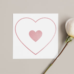 Ihr Herz in meinem Herzen Blush Pink Foil Mütter T Dankeskarte