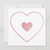 Ihr Herz in meinem Herzen Blush Pink Foil Mütter T Dankeskarte (Vorderseite)