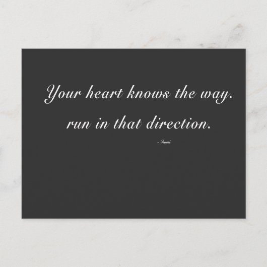 Ihr Herz kennt Sammlung Postkarte (Vorderseite)