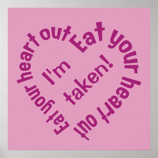 IHR HERZ-OUT-Poster essen Poster (Vorne)
