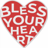 Ihr Herz segnen Aufkleber (Vorderseite)