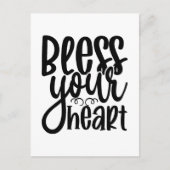 Ihr Herz segnen Feiertagspostkarte (Vorderseite)