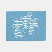 Ihr Herz segnen Fleecedecke (Vorderseite (Horizontal))