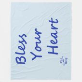 Ihr Herz segnen Fleecedecke (Vorderseite)