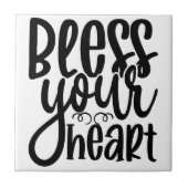 Ihr Herz segnen Fliese (Vorderseite)