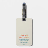 Ihr Herz segnen Gepäckanhänger (Rückseite vertikal)